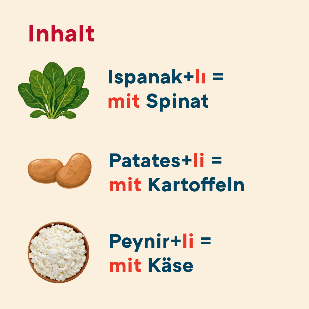 Börek kann verschiedenen Füllungen haben.